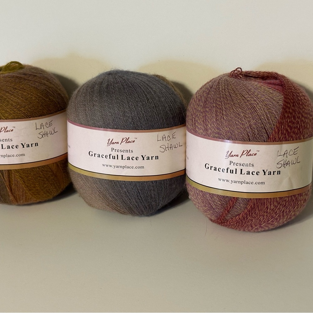SOLD!
Yarn Place Graceful Lace Yarn lot of 3